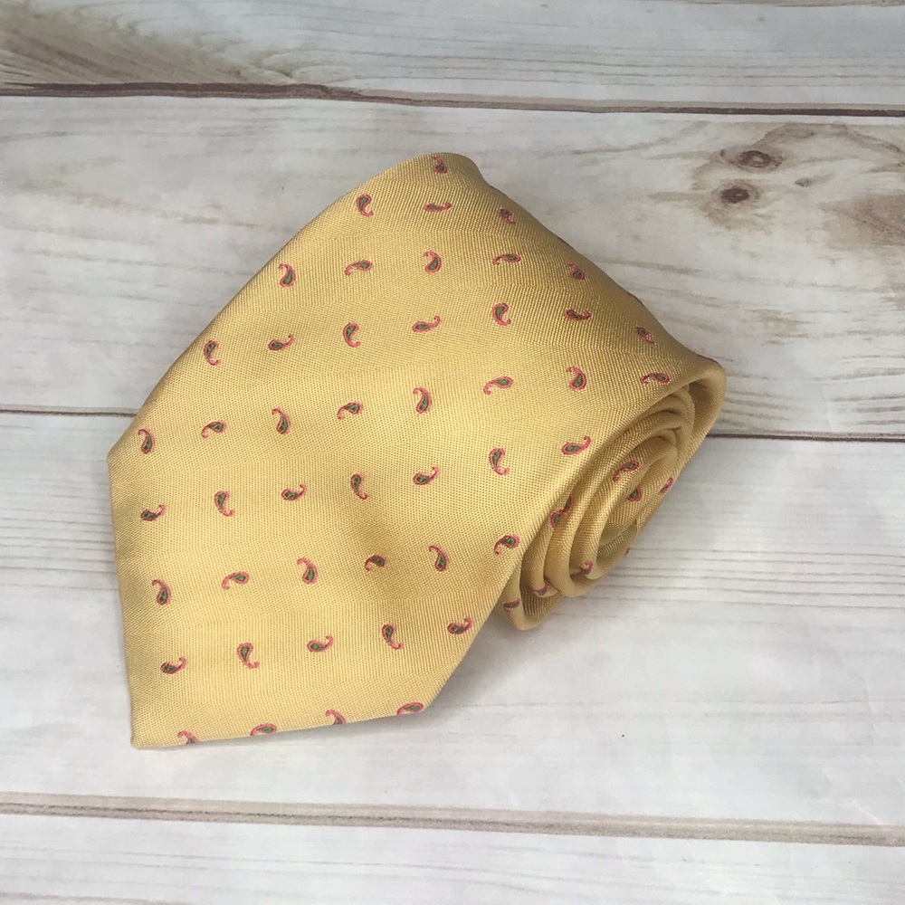 Dunhill Gold Paisley Tie